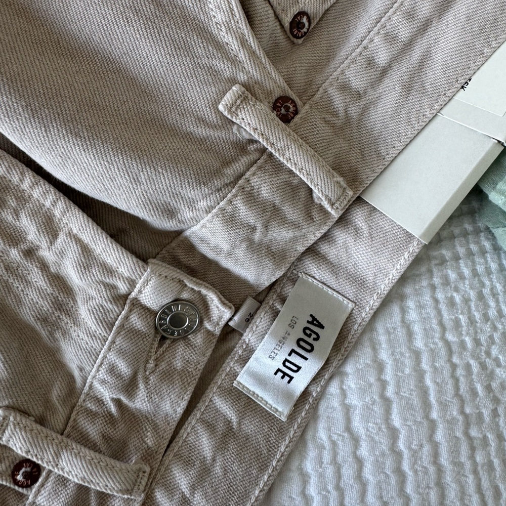Agolde Beige Denim Pants - Picture 5 of 5
